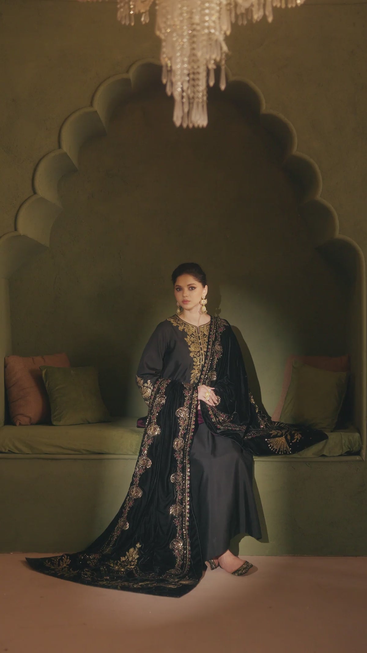 IV-80 Embroidered Sheesha Silk
