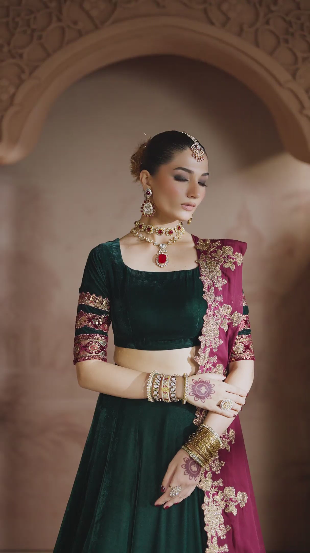 IV-65 Embroidered Velvet