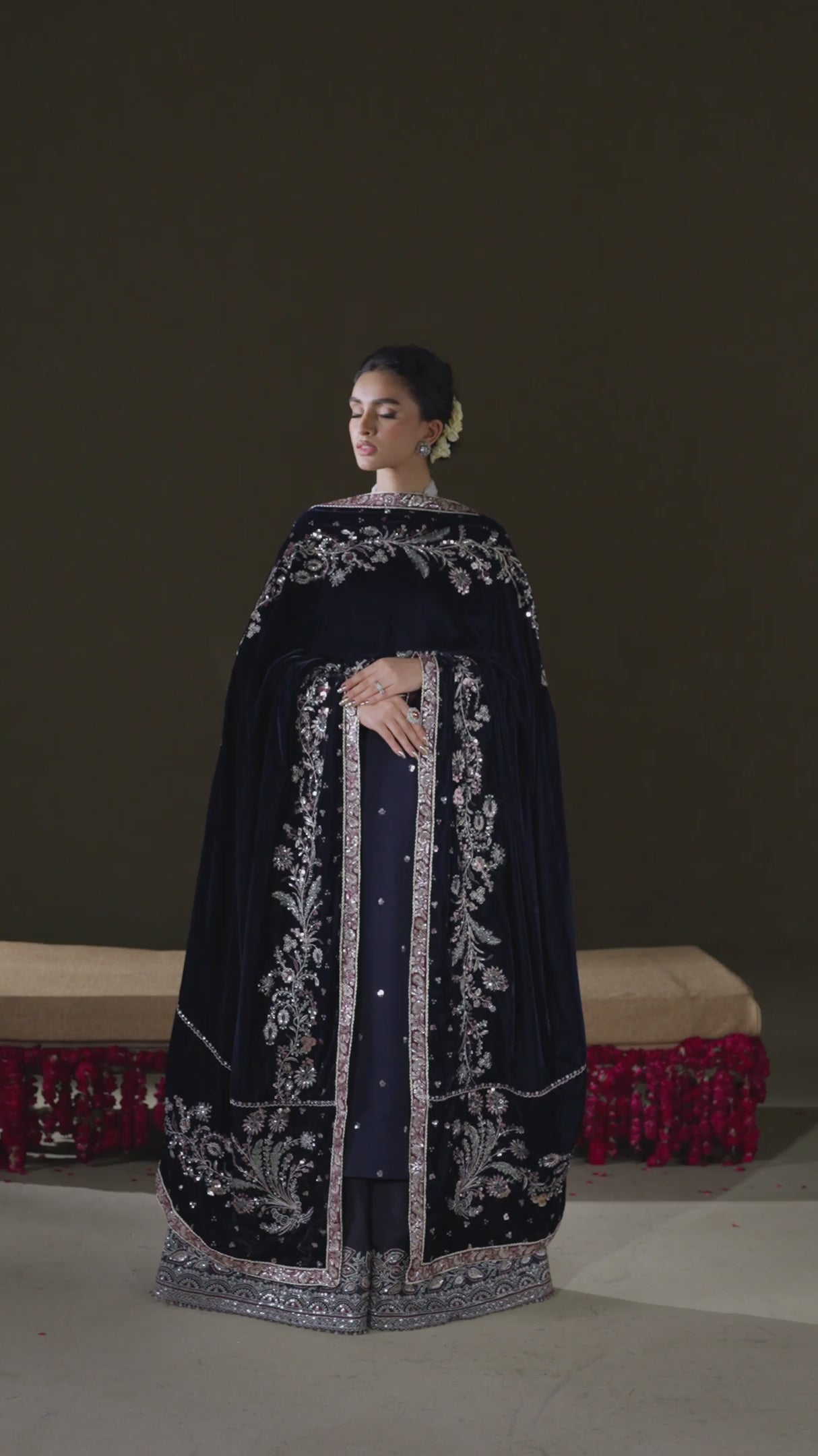 IV-76  Embroidered Velvet