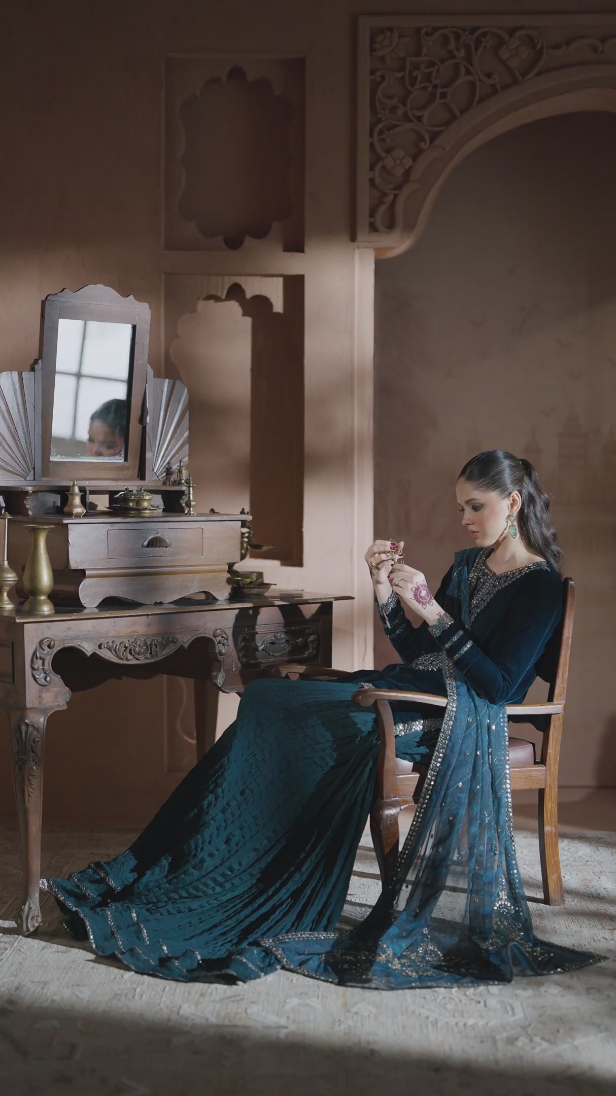 IV-64 Embroidered Velvet