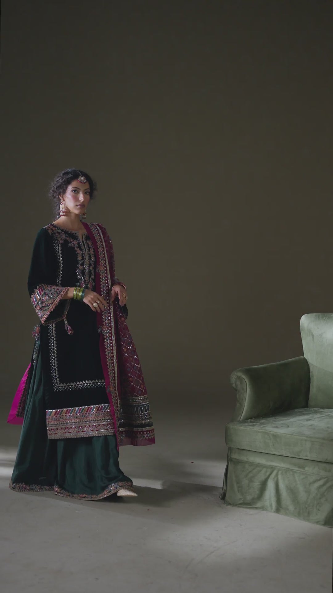 IV-74  Embroidered Velvet